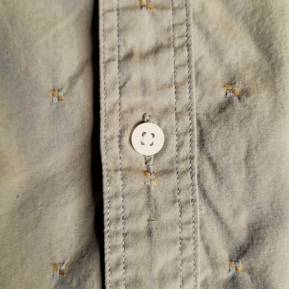 Cezani EUC 16 cotton long-sleeved button-down shirt - taupe - Picture 8 of 10